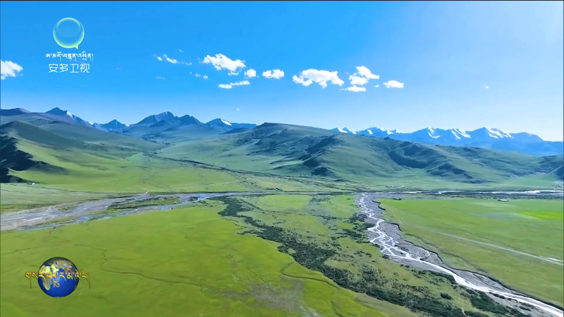 མཚོ་སྔོན་གྱིས་སྔོ་ཁེབས་ཉམས་གསོ་བྱས་ནས་ལྗང་མདོག་གི་རྨང་གཞི་བརྟན་པོར་བཏང་།